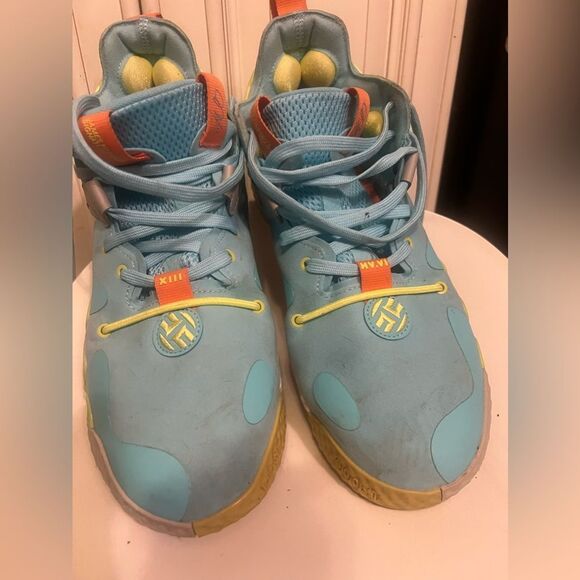 Adidas HARDEN Vol. 6 Pulse Aqua Solar Orange | Size 11 | GV8703 Basketball - Picture 3 of 14